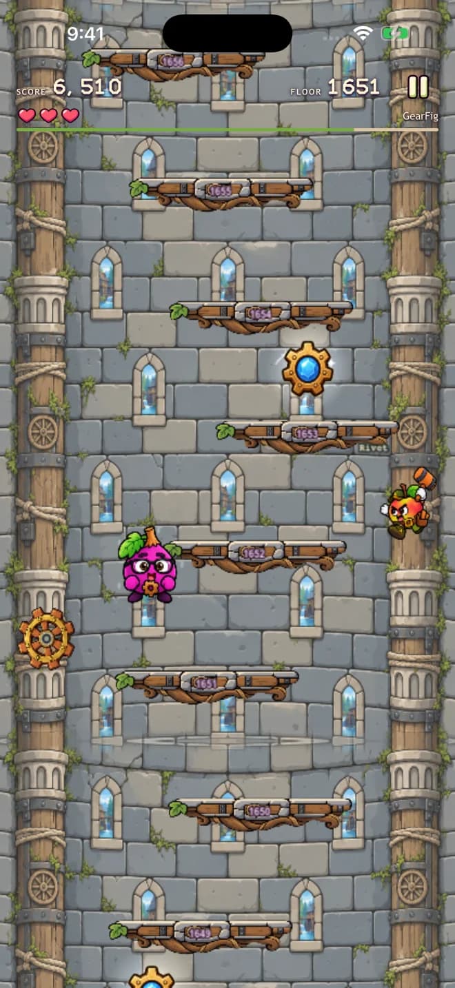 GearFig and Rivet in Orchard Tower